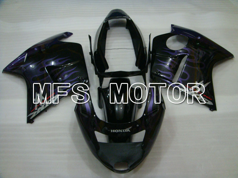 Honda CBR1100XX 1996-2007 Injektion ABS Verkleidung - Flame - Schwarz Lila - MFS3246