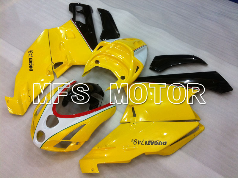Ducati 749 / 999 2003-2004 Injection ABS Fairing - Factory Style - Yellow White - MFS4020