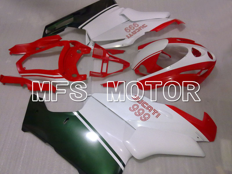 Ducati 749 / 999 2003-2004 Injection ABS Fairing - Factory Style - Red White - MFS4024