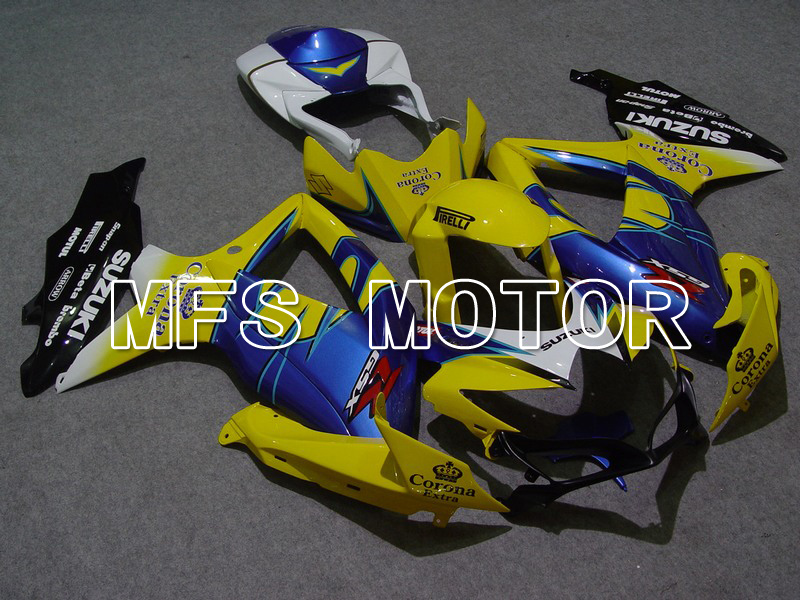 Suzuki GSXR600 GSXR750 2008-2010 Injection ABS Fairing - Corona - Blue Yellow - MFS5036