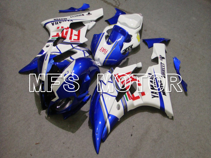 Yamaha YZF-R6 2006-2007 Injection ABS Carénage - FIAT - Bleu blanc - MFS5303
